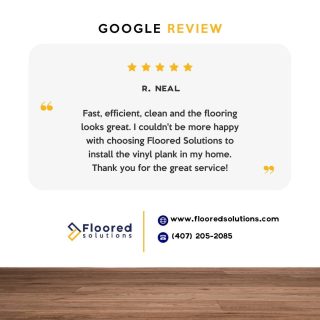 Thank you for the kind words!😊⁠
⁠
We are so happy to hear this! Thank you for choosing Floored Solutions!⁠
⁠
We’d love for you to get in touch and hear more about your experience with us.⁠
.⁠
.⁠
.⁠
.⁠
.⁠
#Flooredsolutions #Orlando #Florida #Flooring #Flooringdesignideas #Wood #Woodflooring #Woodworks #Interiordesign #Flooringideas #Flooringexperts #Flooringinstallation #Laminateflooring #Cityoforlando #Quality #Getfloored #Flooredquotes #CentralFlorida #Homeimprovement #Realestate #RealEstateOrlando #Construction #Contractor #FlooredUp
